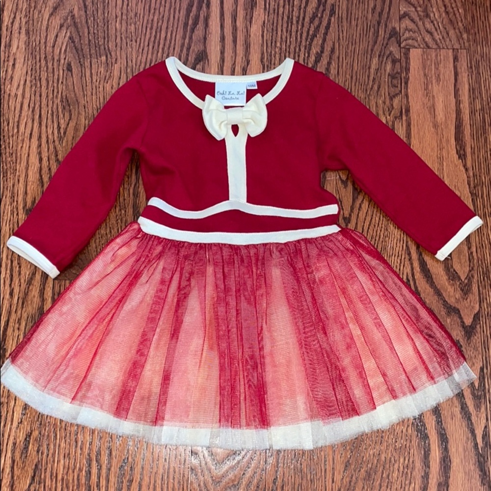 Beautiful boutique red dress size 18m